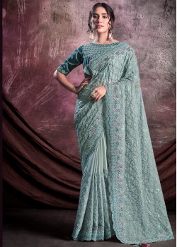 Rama Silk Designer Saree
